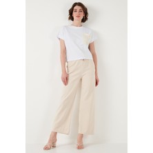 Lela Pamuklu Relaxed Fit Yüksek Bel Bol Paça Pantolon Bayan Pantolon 668yp5118