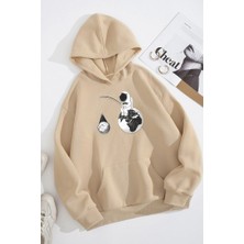 Only Trendwear Unisex Uzay Temalı Baskılı Sweatshirt