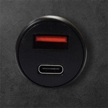 Outos USB ve Type-C Çıkışlı 38 Watt Qc Hızlı Şarj Destekli Araç Şarjı