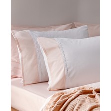 Madame Coco Nicola %100 Pamuk Yastık Kılıfı - Pudra
