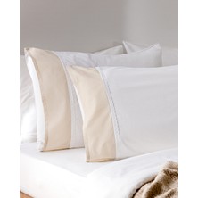 Madame Coco Nicola %100 Pamuk Yastık Kılıfı - Bej