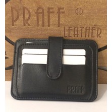Praff 2023-01 Hakiki Deri Çıtçıtlı Kartlık