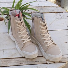 Kuum K3801 Kadın Hakiki Nubuk Deri Günlük Spor Bot