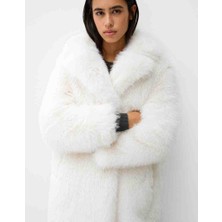 Butik Allbucks Bershka, Peluş Suni Kürk Kaban ABBRS7778