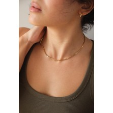 Byflorya Jewelry Çelik Dikdörtgen Kare Kolye Kutu Dikdörtgen Zincir Kolye 2mm Kararmaz