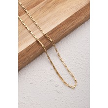 Byflorya Jewelry Çelik Dikdörtgen Kare Kolye Kutu Dikdörtgen Zincir Kolye 2mm Kararmaz