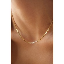 Byflorya Jewelry Çelik Dikdörtgen Kare Kolye Kutu Dikdörtgen Zincir Kolye 2mm Kararmaz