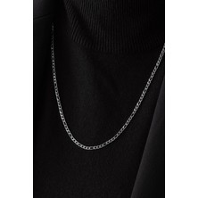 Byflorya Jewelry Çelik Ince Figaro Zincir Kolye Kararmaz 3mm Unisex