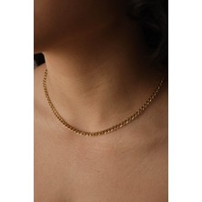By Florya Jewelry Çelik Klasik Forse Zincir Kolye 4 mm Kararmaz