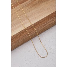 Byflorya Jewelry Çelik Ezme Zincir Kolye Dolama Model Unisex Kararmaz 1mm Günlük Kullanıma Uygun
