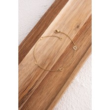 By Florya Jewelry Çelik Kalpli Bileklik İnce Bileklik Klasik Zincir Kalpli 1 mm Zarif Minimal 18 cm-21 cm