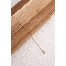 By Florya Jewelry Çelik Kalpli Bileklik İnce Bileklik Klasik Zincir Kalpli 1 mm Zarif Minimal 18 cm-21 cm