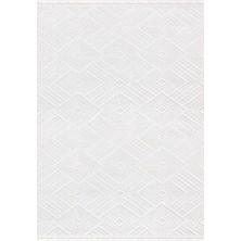 Ametist 4063 Krem Mikro Polyester Iskandinav Tarzı Bukle Halı