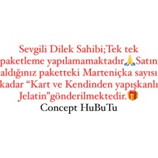 Concept Hubutu Marteniçka Kartlı Jelatinli Hediyelik Mor Dilek ve Şans  Bilekliği Seti (5 Adet)
