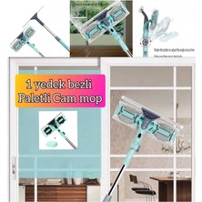 Ang Temizlik Mikrofiber Yedek Bezli Cam Silme Aparatı Çek Çekli
