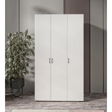 Sebor 3 Kapaklı Elbise Dolabı Gardırop Tamamı Mdf