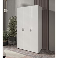 Sebor 3 Kapaklı Elbise Dolabı Gardırop Tamamı Mdf