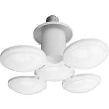 Ath Shopping F-1997 LED Futbol Ufo Ampul E27 28W 360 Derece Katlanır Lamba Ac 220V Lamba LED Spot Işık Beyaz