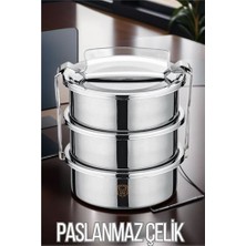 Modacar Sefer Tası Paslanmaz Çelik Yemek Kabı 17 cm