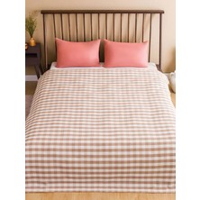 LC Waikiki Lcw Home Bej Ekose Desenli Çift Kişilik Pike 200 x 230  cm