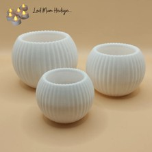Evlerinize Işıltı Katın: 3 Lü Set 3D Baskı Özel Tasarım Mumluklar!