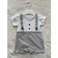 Nurcan Bebe Yakası Biyeli Erkek Tulum