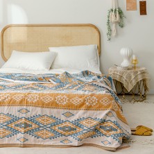 Out Yuy Bohem Tarzı %100 Pamuklu Ince Battaniye Çok Işlevli Battaniye 150*200CM Stil 2 (Yurt Dışından)