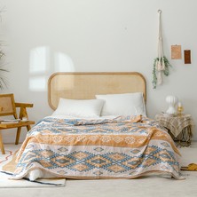 Out Yuy Bohem Tarzı %100 Pamuklu Ince Battaniye Çok Işlevli Battaniye 150*200CM Stil 2 (Yurt Dışından)