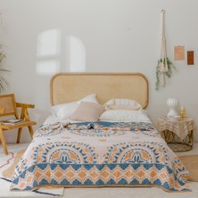 Out Yuy Bohem Tarzı %100 Pamuklu Ince Battaniye Çok Işlevli Battaniye 200*230CM Stil 3 (Yurt Dışından)