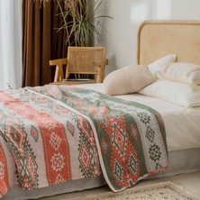 Out Yuy Bohem Stili %100 Pamuklu Ince Battaniye Çok Işlevli Battaniye 200*230CM Stil 10 (Yurt Dışından)