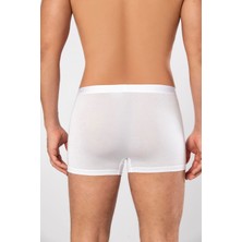 Weweus Beyaz Micro Modal Premium Erkek Boxer