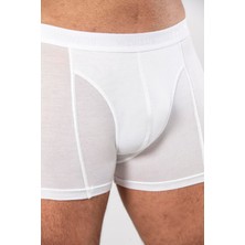 Weweus Beyaz Micro Modal Premium Erkek Boxer