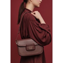 Manuka Premıum Kapaklı Çanta Bordo