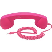 Cep Telefonları Için Retro Telefon Ahizesi 3,5 Mini Kırmızı (Yurt Dışından)