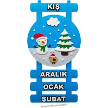 Keçe Mevsimler Panosu Mevsim Şeridi