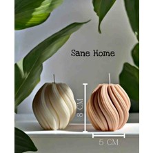 Alfa Gift Alfagifts Burgulu Mum 2'li Kokulu Mum Beyaz Mum, Bej Mum