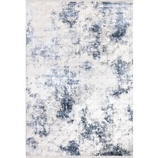 Opal 4027 Mavi Krem Uzun Ömürlü Yumuşak Polyester Halı
