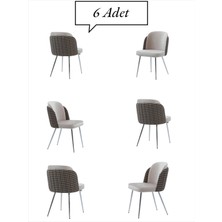 Colormix Keşfet Series Sandalye , 6 Adet , Mutfak , Oturma Odası, Salon, Metal Ayak , Çok Amaçlı