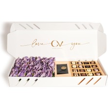 CV Chocolate Value Lüks Çiçekli Çikolata Kutusu