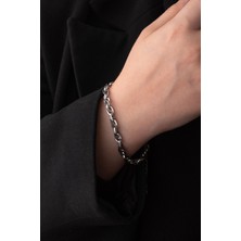By Florya Jewelry Çelik Büyük Burgu Bileklik Kararmaz 18 cm