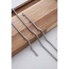 Byflorya Jewelry Çelik Yuvarlak Top Zincir Kolye Forse Zincir Kararmaz