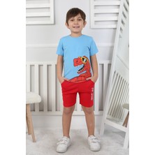 Crassi Erkek Çocuk Şort Takım Dinazorlu