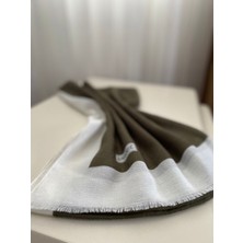 Jawel Haki Renk Monogram Tesettür Kadın Şal