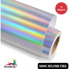 Rimafol Gökkuşağı Hologram Film 100 cm  x 1 Metre 70 Mikron