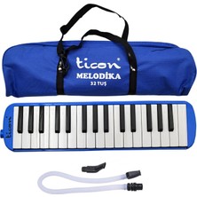 Ticon 32K Melodika Bez Çantalı Mavi