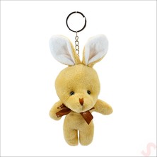 Süsle Bebek ve Parti Pelüş Tavşan Anahtarlık, 15  cm   x  8  cm  - Kahve