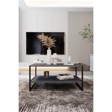 Modern & Şık Orta Sehpa  Metal Çerçeve ile Dayanıklı Tasarım, Minimalist ve Fonksiyonel, Salon ,ofis