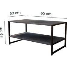 Modern & Şık Orta Sehpa  Metal Çerçeve ile Dayanıklı Tasarım, Minimalist ve Fonksiyonel, Salon ,ofis