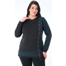 Lady Majestic Kadın Büyük Beden Sweatshirt