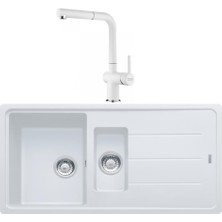 Franke Basis Bfg 651 Bianco Granit Evye Active Batarya Set